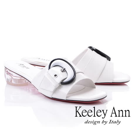 Keeley Ann
月亮飾釦條帶拖鞋