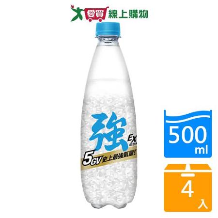 CHEERS EX強氣泡水500ml x 4【愛買】