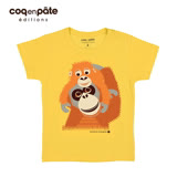 【Babytiger虎兒寶】coqenpate 法國有機棉童趣 短袖 T-SHIRT - 紅毛猩猩