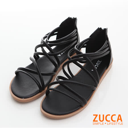 ZUCCA
繞繩交叉平底涼鞋