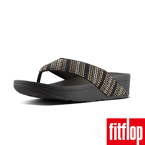 【FitFlop】STROBE TM TOE-THONG SANDALS 黑色