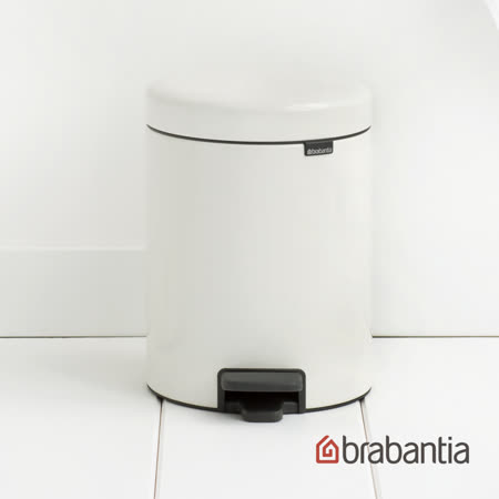 【荷蘭Brabantia】NEWICON純淨白垃圾桶-5L
