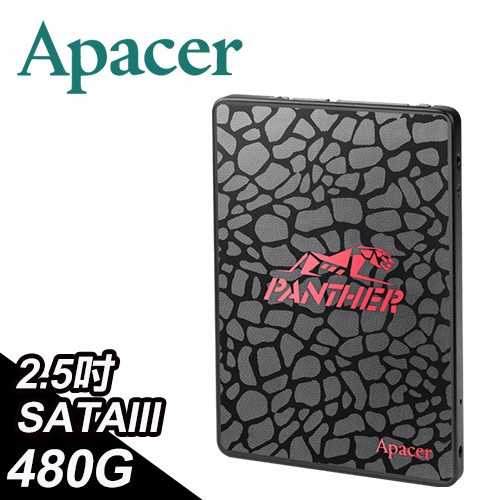 Apacer宇瞻 AS350 SATAIII 2.5吋 480GB SSD 固態硬碟