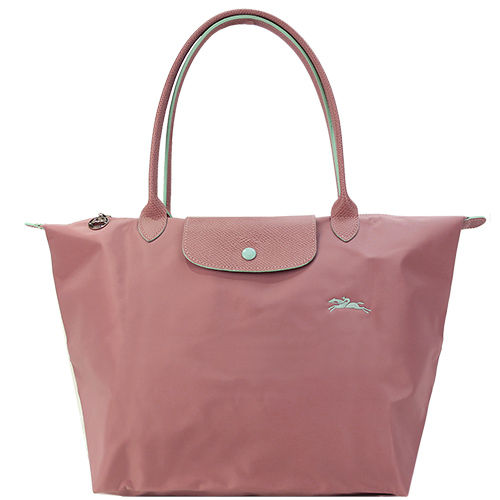 LONGCHAMP Le Pliage Collection長把折疊水餃包(大/古董粉紅)