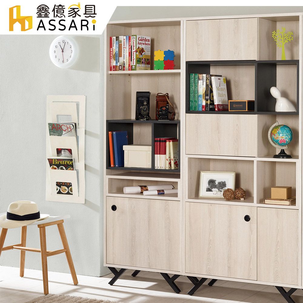 ASSARI-優娜2尺開門書櫃(寬60*深30*高181cm)