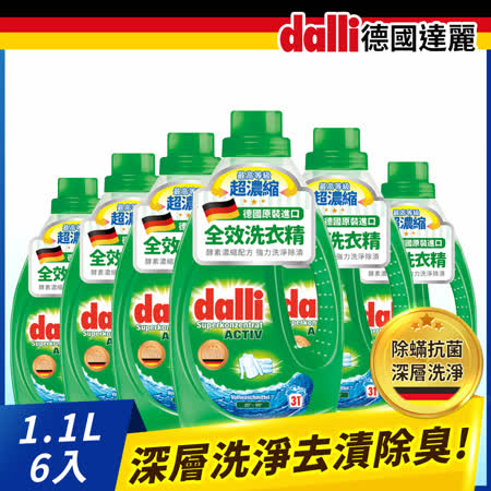 德國Dalli全效洗衣精
1.1L(6入/箱)