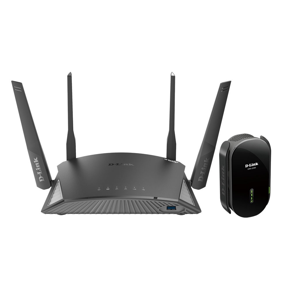 【組合】D-Link DIR-2660 AC2600 路由器 + DRA-2060 AC2000 延伸器 Wi-Fi Mesh 無線組合