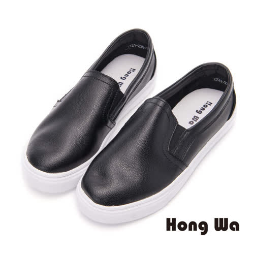 Hong Wa 韓妞必備素面樂福包鞋- 黑