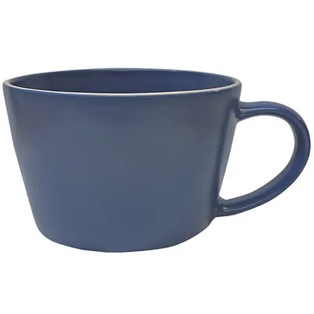 《Mikasa》素雅寬口馬克杯(藍300ml) | 水杯 茶杯 咖啡杯