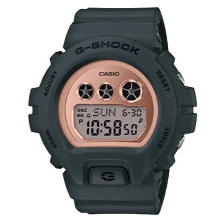 G-SHOCK 電子女錶 電子背光 閃動警報 防震 生活200米防水(GMD-S6900MC-3D)
