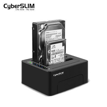 CyberSLIM 2.5吋/3.5吋雙層硬碟外接盒 SSD 2.5吋固態硬碟盒 USB3.0 S2-U3C6G PLUS