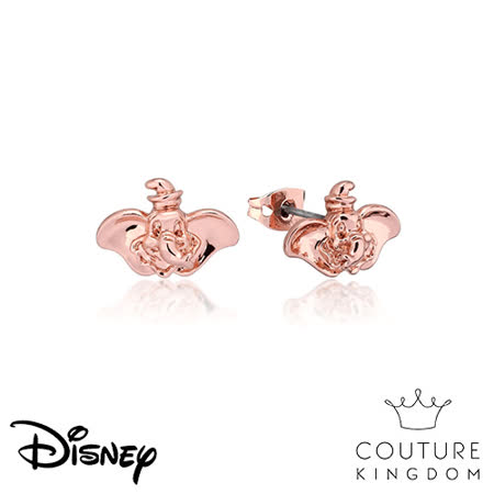 Disney Jewellery 迪士尼小飛象鍍14K玫瑰金耳釘