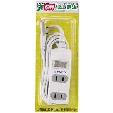 新格牌 單開2孔3座6尺延長線【愛買】