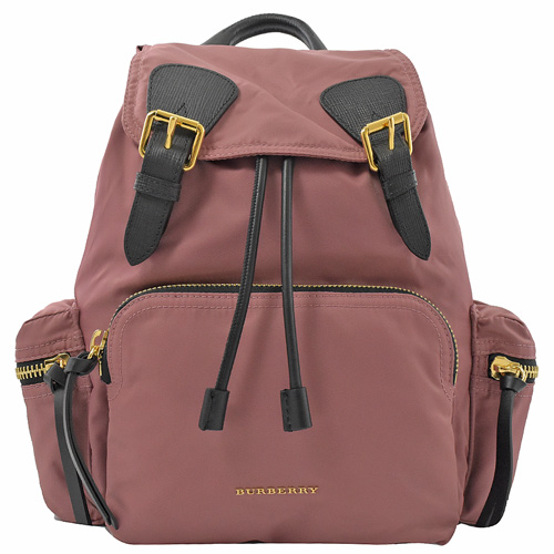 BURBERRY The Rucksack 經典翻蓋後背包.粉(大款)