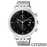 CITIZEN星辰 都會潮流風尚三眼計時石英腕錶 AN3610-55E