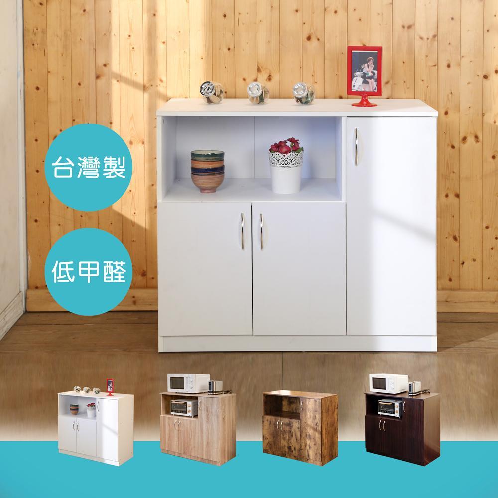 BuyJM低甲醛防潑水三門廚房櫃/收納櫃