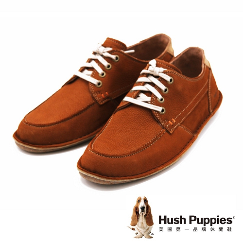 Hush Puppies ARVID ROLL FLEX系列 舒適綁帶休閒鞋 男鞋-棕(另有灰)