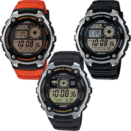 CASIO 卡西歐 
10年電力手錶(多色選)