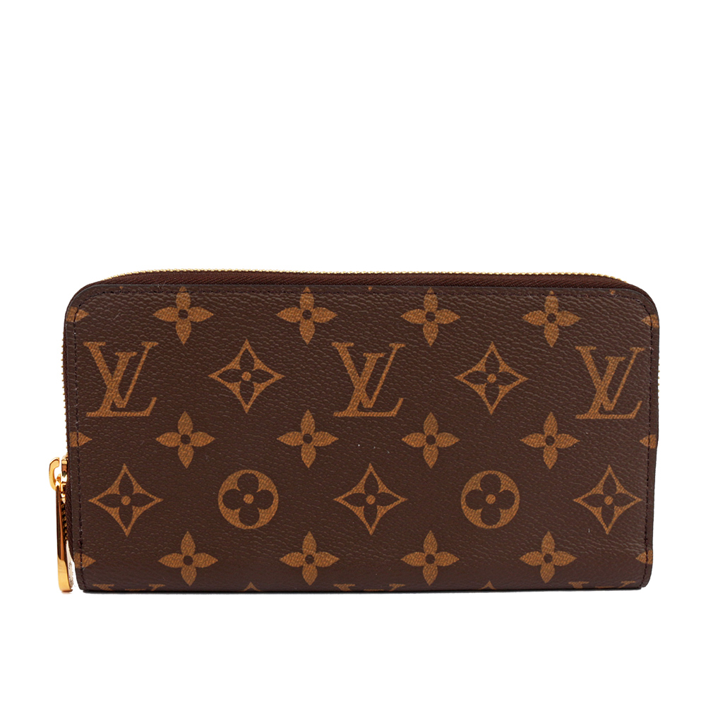【LV】Monogram ㄇ型拉鍊長夾(粉色內裡) M41894