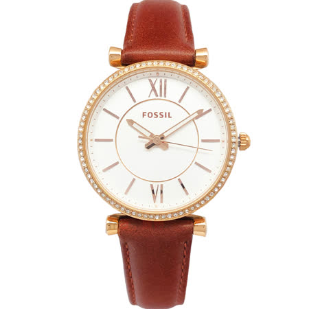 FOSSIL 
閃耀晶鑽玫瑰金錶