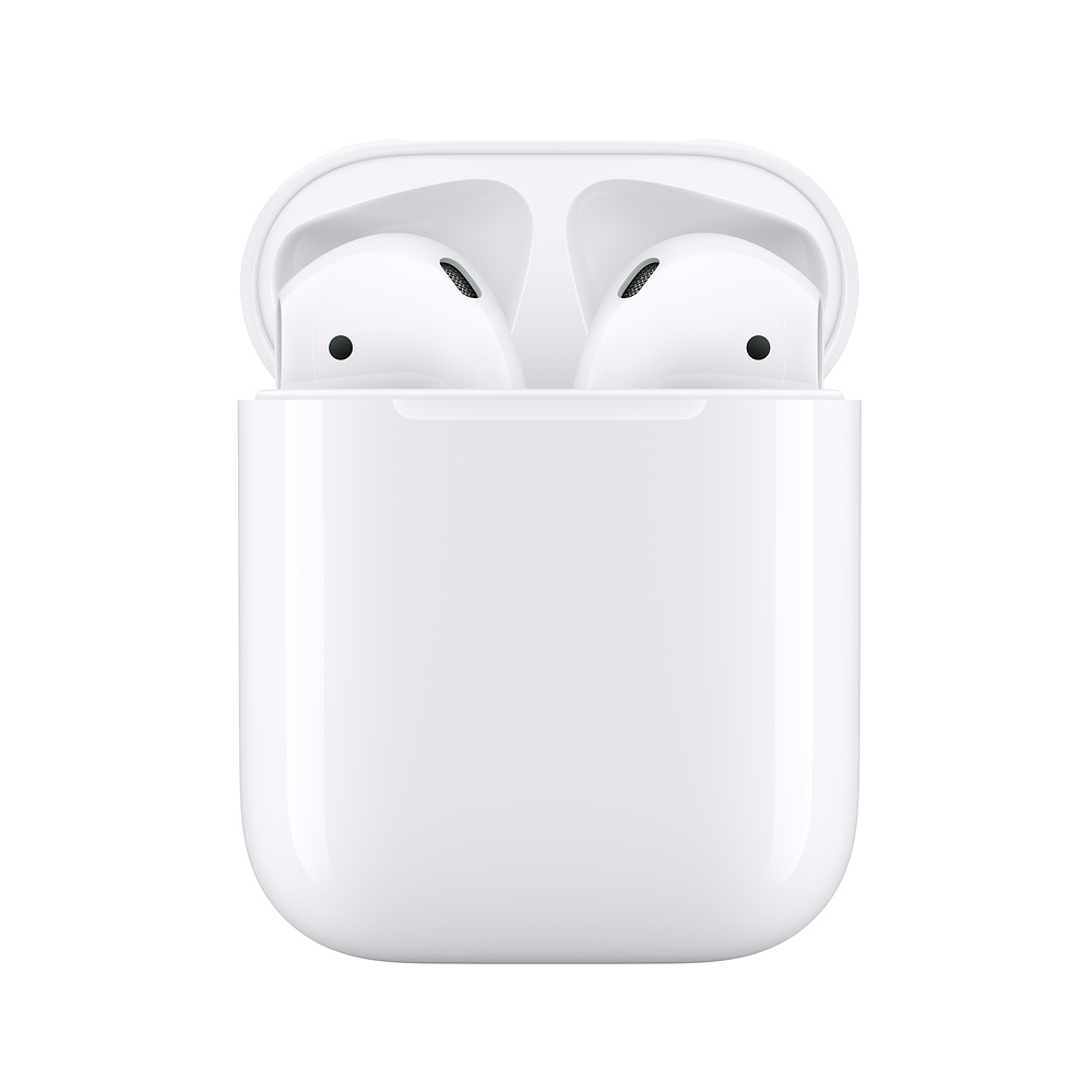Apple AirPods 搭配充電盒 第二代藍牙耳機 有線充電(MV7N2TA/A)-送TESCOM大風量負離子吹風機