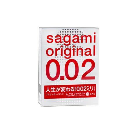 Sagami．相模元祖 
002超激薄保險套3入X2盒