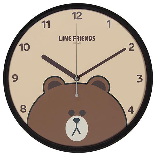 Line Friends 熊大個性掃秒掛鐘