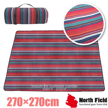 North Field 炫彩民族風
加厚抗撕裂防水野餐墊