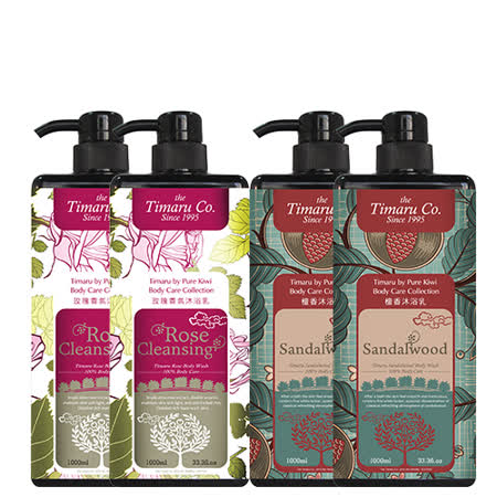 Timaru堤瑪露 玫瑰/檀香沐浴乳任選4入