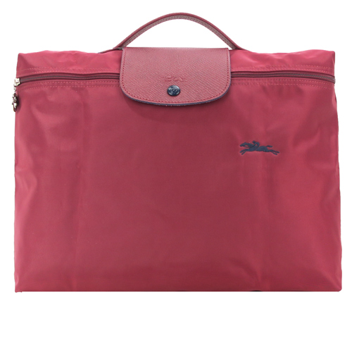 LONGCHAMP Le Pliage公事包-石榴石紅