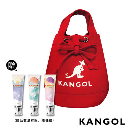 KANGOL 韓版-帆布斜背水桶包