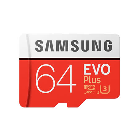 三星64GB/EVO+ 
MicroSDXC記憶卡