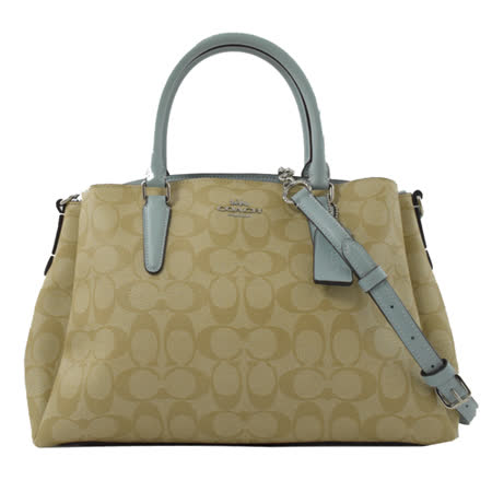 COACH 
撞色拼接三層兩用包