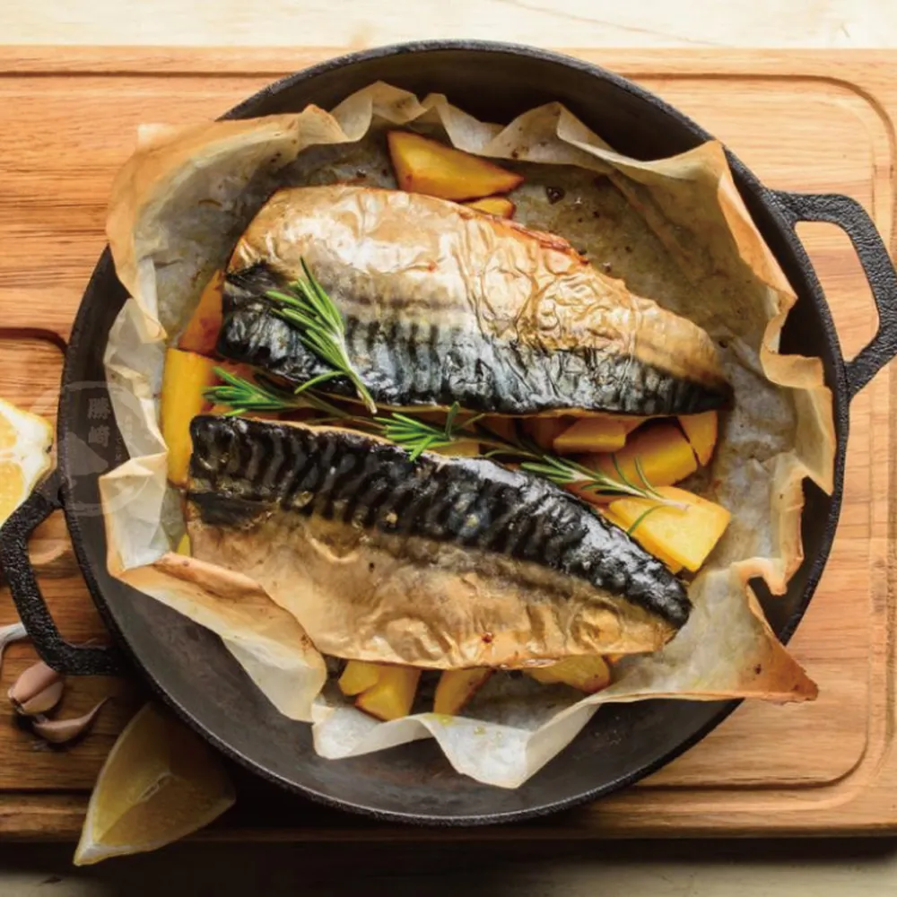 【欣明生鮮】挪威薄鹽鯖魚切片15片組(150公克/1片)