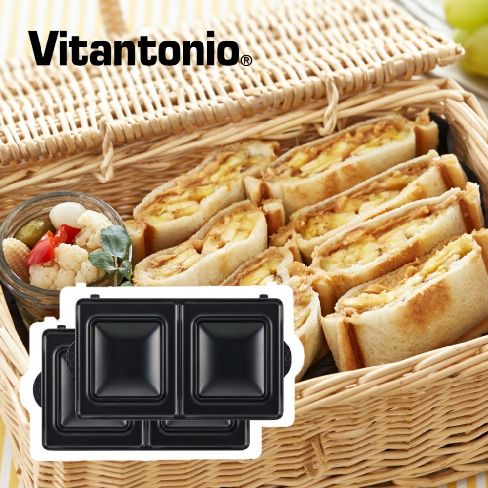 【日本Vitantonio】鬆餅機熱壓吐司烤盤 PVWH-10-SH