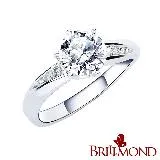 【BRILLMOND JEWELRY】傳世經典GIA 1克拉鑽戒(三款選 18K白金台)