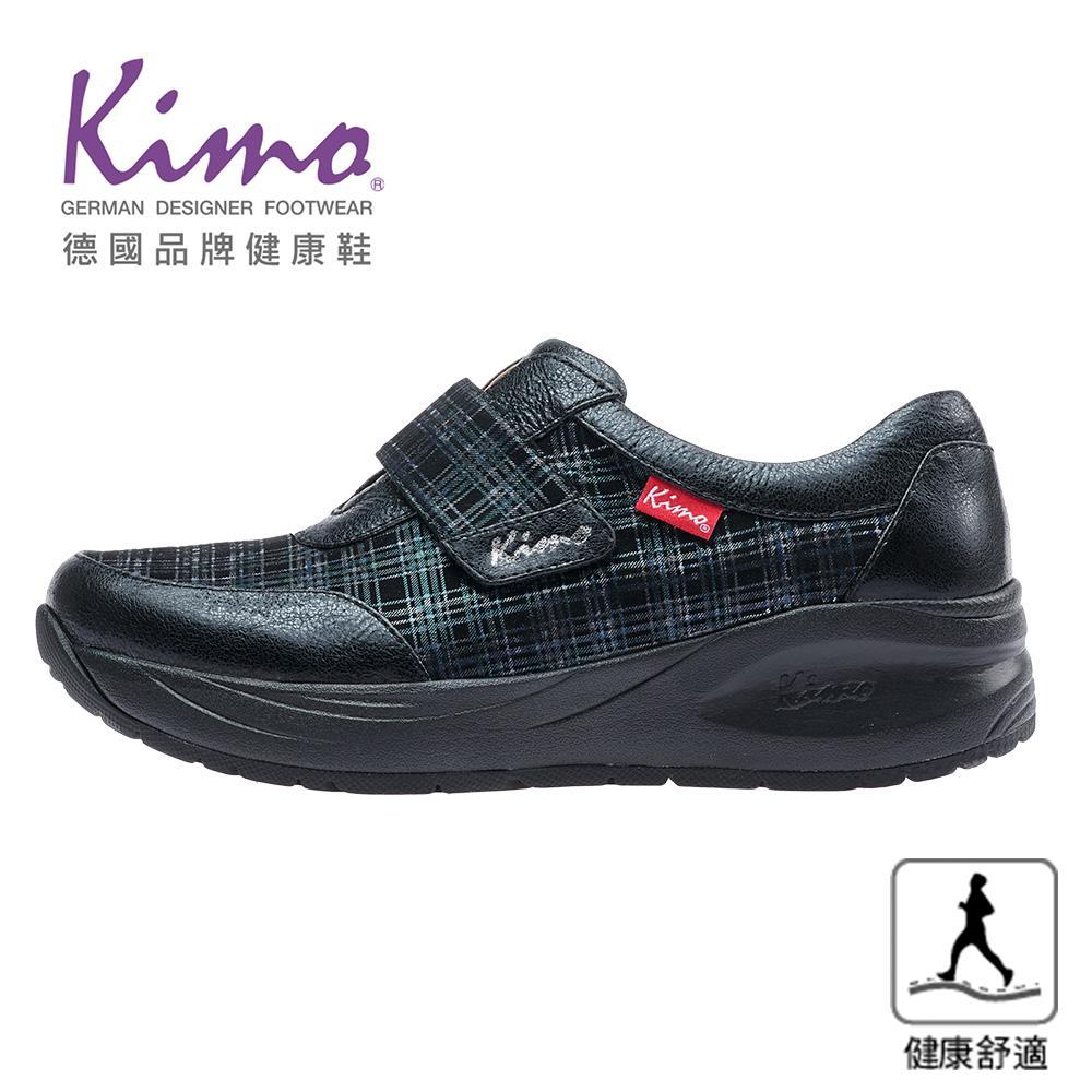 【Kimo 德國手工氣墊鞋】※守護足底健康※高機能英倫風格紋舒適彈性健康鞋(都市藍KAIWF160016)
