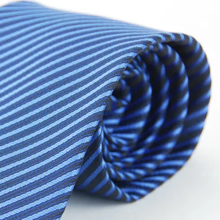 【Alpaca雅派】藍色壓光斜紋領帶