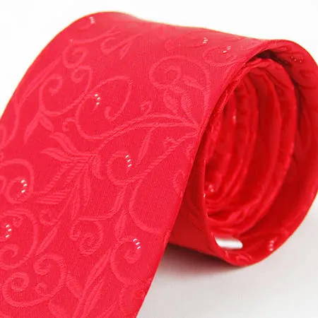 【Alpaca雅派】紅色花草紋亮點領帶