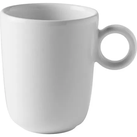 《EXCELSA》圓耳馬克杯(白300ml) | 水杯 茶杯 咖啡杯