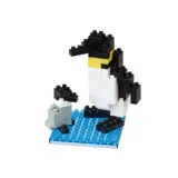 《 Nano Block 迷你積木 》NBC-001R 國王企鵝 - Nanoblock十週年版本