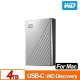 WD My Passport Ultra for Mac 4TB 2.5吋USB-C行動硬碟