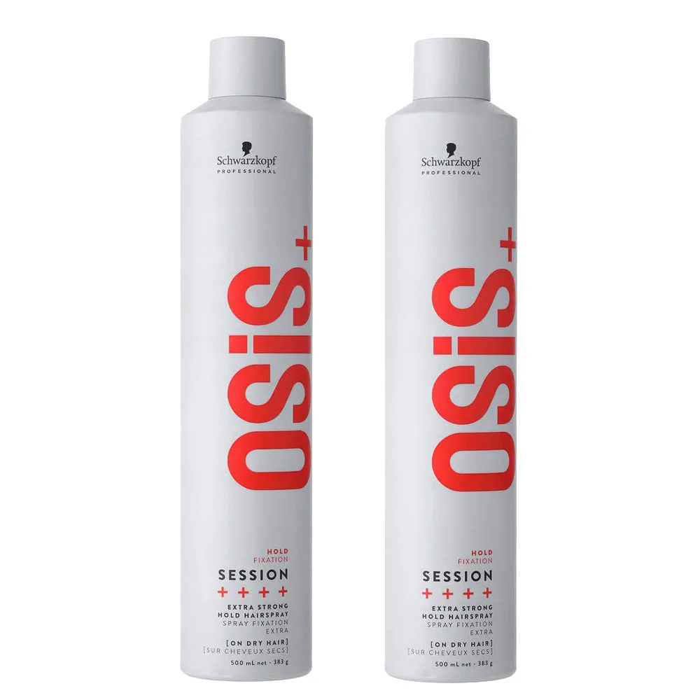 (2入)Schwarzkopf Osis+Session定型噴霧3號 黑炫風500ml