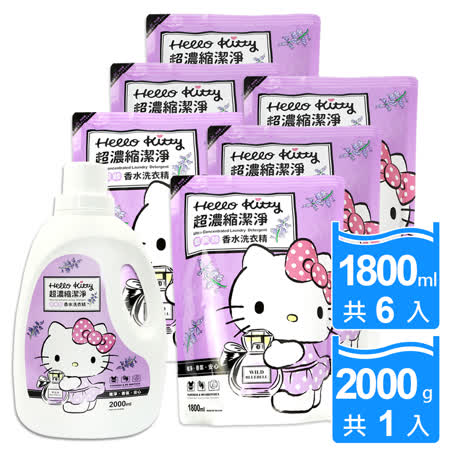 Hello Kitty藍風鈴
香水洗衣精1瓶+6包