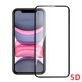 iPhone11 全滿版5D曲面9H鋼化玻璃保護貼 黑(6.1吋)