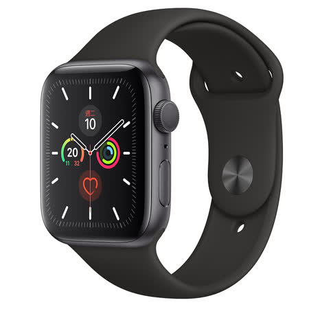 Apple Watch Series 5 (GPS)；44公釐太空灰色鋁金屬錶殼