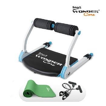 Wonder Core Wonder Core Smart 全能輕巧健身機「糖霜藍」+運動墊(綠)+拉力繩 x1
