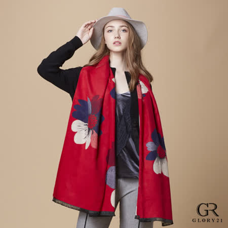 GLORY21
三色緹花圍巾披肩
