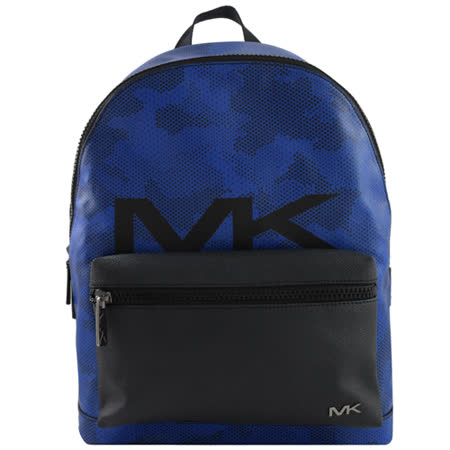 MICHAEL KORS COOPER 金屬MK LOGO點點拼接後背包.藍/黑