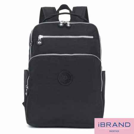 iBrand
雙拉鍊尼龍後背包(大)